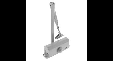 AXA AXA 7505 compact deurdranger met schaararm sluitkracht 2 - aluminiumgrijs