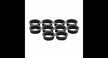Intersteel 10 nylon ringen 20mm-16mm - zwart