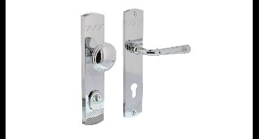 Intersteel voordeurbeslag Helena PC92mm met kerntrekbeveiliging - chroom