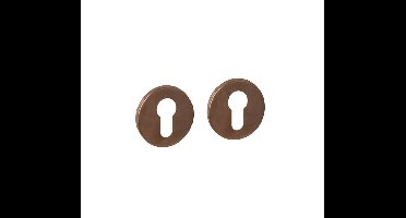 Intersteel cilinderrozetten verdekt ø52x6mm - PVD brons