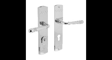 Intersteel achterdeurbeslag Helena PC72mm met kerntrekbeveiliging - chroom