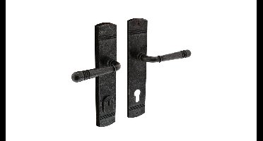 Intersteel achterdeurbeslag Helena PC92mm met kerntrekbeveiliging - oud grijs