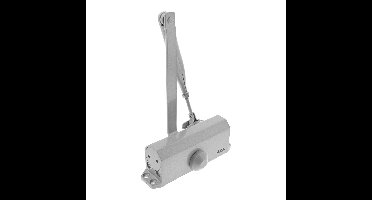 AXA AXA 7504 deurdranger met schaararm sluitkracht 2-4 - aluminiumgrijs