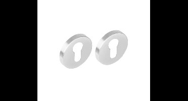 Intersteel rozetten met profielcilindergat 53x8mm - RVS