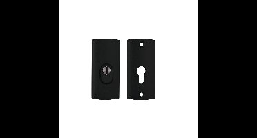 AXA AXA Curve veiligheidsrozetten gebogen met kerntrekbeveiliging SKG3 - aluminium/zwart