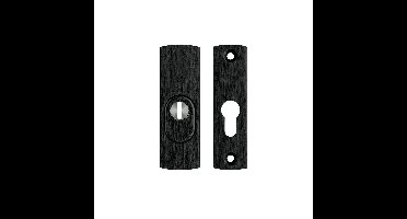 AXA AXA Curve veiligheidsrozetten smal gebogen met kerntrekbeveiliging SKG3 - aluminium/zwart