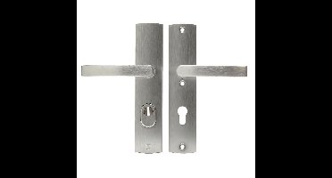 AXA AXA Curve Plus veiligheidsbeslag achterdeur gebogen schild Blok-kruk PC72 met kerntrekbeveiliging SKG3 - aluminium