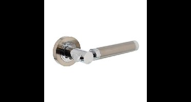 Intersteel Deurkruk Birgit op rozet - chroom/nikkel mat