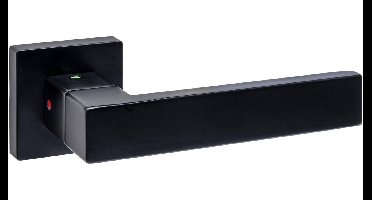 Intersteel Cunera deurkruk met blokkermechanisme Prolock op vierkant rozet - zwart