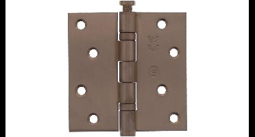 Intersteel kogellagerscharnier recht 3.5" (89x89x2,5mm) CE - PVD brons