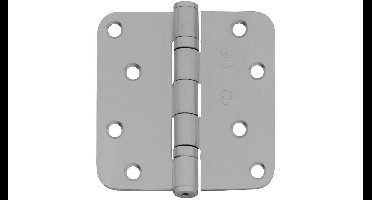 Intersteel kogellagerscharnier afgerond 3.5" (89x89x2,5mm) CE - RVS