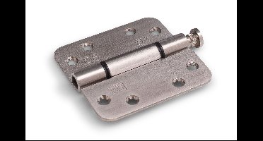 DX Glijlagerscharnier DIN rechts 89x89x3mm afgerond - RVS