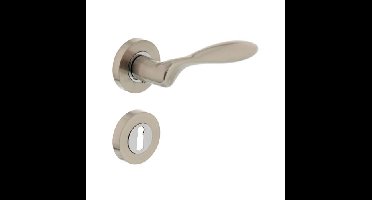 Intersteel Deurkruk George op rozet met sleutelrozetten - nikkel mat