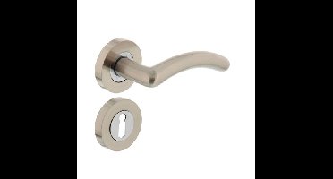 Intersteel Deurkruk Marieke op rozet met sleutelrozetten - nikkel mat