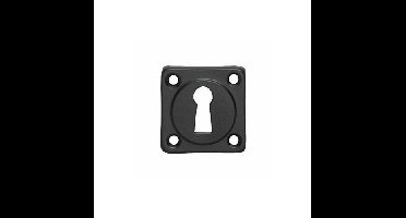 Intersteel Rozet vierkant met sleutelgat - mat zwart