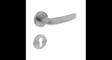 Intersteel Deurkruk Blok op rozet met profielcilinderrozetten - RVS