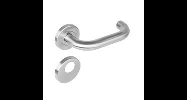 Intersteel Deurkruk Rond op rozet met rondcilindergat - RVS