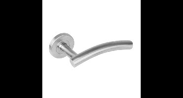 Intersteel Deurkruk Gebogen op rozet - RVS