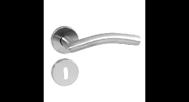 Intersteel Deurkruk Lisa 90° op rozet geveerd met sleutelrozetten ATP - RVS