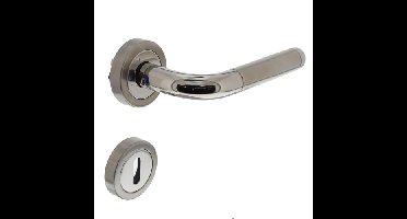 Intersteel Deurkruk Agatha op rozet geveerd met sleutelrozetten ATP - RVS