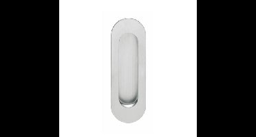 Intersteel Schuifdeurkom ovaal 120x40mm blind - RVS