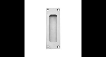 Intersteel Schuifdeurkom rechthoek 120x40mm met schroefgaten - RVS