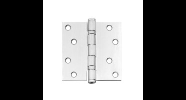 Intersteel Kogellagerscharnier recht 3.5" (89x89x2,5mm) - RVS