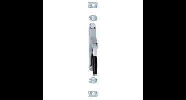 Intersteel pomp-espagnolet Ton 400 - chroom mat/ebbenhout