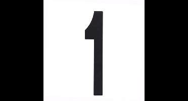 Intersteel Huiscijfer 150mm - mat zwart