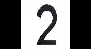 Intersteel Huiscijfer 150mm - mat zwart