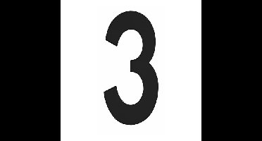 Intersteel Huiscijfer 150mm - mat zwart