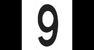 Intersteel Huiscijfer 150mm - mat zwart