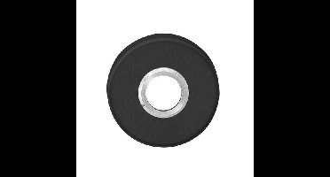 Intersteel Rozet verdekt met metaal 53x10mm - RVS/mat zwart