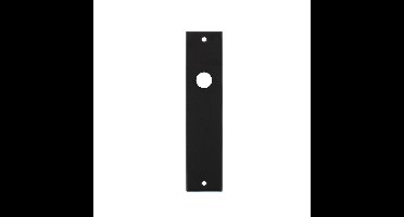 Intersteel Kortschild rechthoekig blind - mat zwart