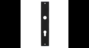 Intersteel Langschild renovatie rechthoekig profielcilindergat 72mm - mat zwart