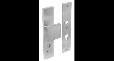 Intersteel Veiligheidsbeslag SKG3 rechthoekig duwer/geen kruk PC72mm kerntrekbeveiliging - RVS