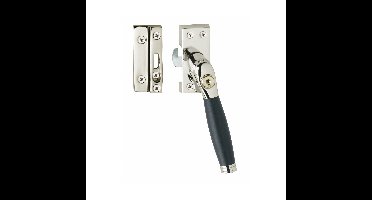 Intersteel Raamsluiting rechts Ton 222 SKG1 afsluitbaar - nikkel glans/ebbenhout