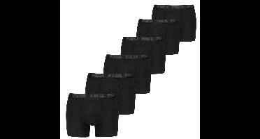 Puma everyday Boxershorts 6-pack zwart