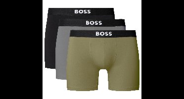 Boss ONE boxershorts groen-grijs-zwart