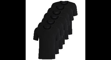 Boss T-shirt ronde hals 6-pack zwart