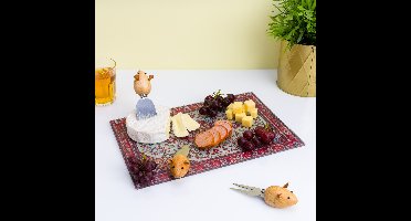 Perzisch tapijt snijplank - Groot (rood)