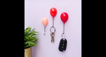 Ballon sleutelhaakjes (set van 3)