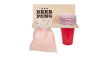 Beer Pong Shelf - Inclusief 12 cups en 12 ballen