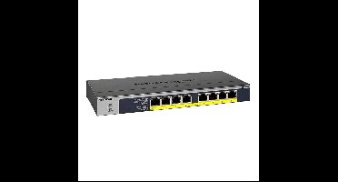 Netgear GS108PP switch (8-Port POE/POE+gigabit unmanaged) Switch Zwart