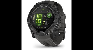 Garmin Instinct 3,50mm,AMOLED,Black Bezel with Charcoal Band Smartwatch Zwart