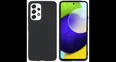 Accezz Color Case voor Samsung Galaxy A53 Telefoonhoesje Zwart
