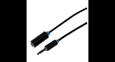 Scanpart audio verlengkabel 3.5mm jack 3,0m Extender Zwart