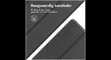 Accezz Trifold Bookcase Samsung Galaxy Tab S9 Plus Tablethoesje Zwart