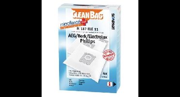 Cleanbag Philips FC8021 AEG GR201 S-bag Stofzak Wit