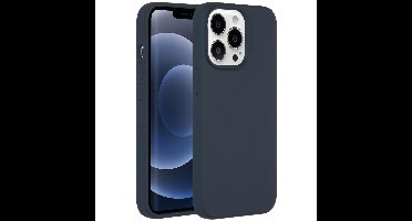 Accezz Liquid Silicone met MagSafe voor Apple iPhone 13 Pro Telefoonhoesje Blauw